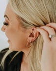 18mm Gold Hoop Earrings – Everyday Bold Classic