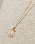 Sea Shell Pendant Necklace with Pearl Accent