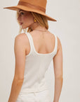 Button Front Style Tank