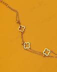 18K Stainless Steel Clover Bracelet
