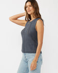Open Stitch Boucle Sweater Tank