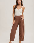 Relaxed Barrel Pants With Pockets