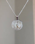 Dainty Dandelion Seed Wishing Necklace