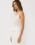 Eyelet Tie Front Tank