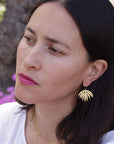 Palm Frond Earrings