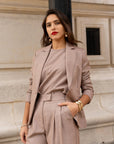 Straight Blazer Terracota
