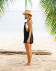 Black Romper with Adjustable Straps