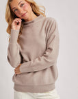 FUNNEL NECK KNIT SWEATER
