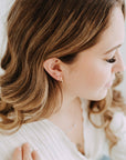 Rectangle Huggie Hoops – Gold Filled Minimal