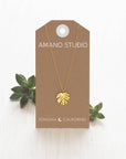 Monstera Leaf Necklace