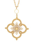 Cutout Clover Pendant Necklace