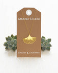 Ginkgo Leaf Necklace