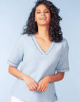 Detail V-Neck Top