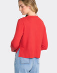 Flame Seams Natural Cardigan