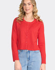 Flame Seams Natural Cardigan