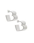 Crush Earrings Rhodium
