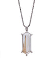 Lang Necklace Rutile Quartz Rhodium