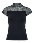 Vanessa High Neck Short Sleeve Top