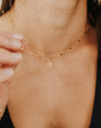 Gold Paw Print Necklace for Dog Lovers