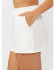 Drawstring Cotton Shorts with Pockets