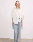 Cotton Voile Fringed Shirt