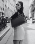 Sveva Bag in Black Togo Leather