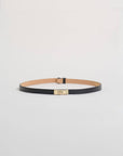 Baronne in Black Leather Belt