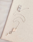 Two Tone Freshwater Pearl Love Hearts Necklace