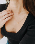 Gold Paw Print Necklace for Dog Lovers