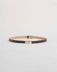 Baronne in Dark Brown Leather Belt