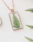 Real Fern Necklace