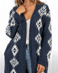 Beautiful Southwestern Open Front Cardigan
