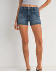 Mid Rise Patch Pocket Short