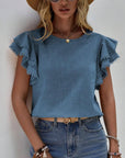 Ruffle Sleeve Top