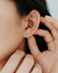Halo Hoops Sterling Silver
