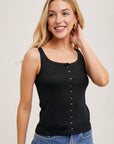 Button Front Style Tank