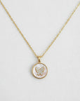 Charming Butterfly Gemstone Necklace