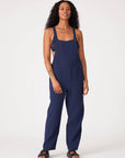 Cotton Oversized Sleeveless Racerback Jumpsuit