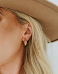 Studio Bold Teardrop Gold Hoop Earrings