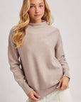 FUNNEL NECK KNIT SWEATER