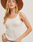 Button Front Style Tank