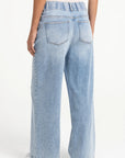 Yaya Denim jeans with wide legs and distinctive waistband (L32)