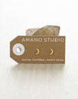 Crescent Moon Crystal Stud Earrings