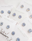 Forget-me-not Circle Stud Earrings