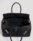 Elizabeth Bag in Black Togo Leather