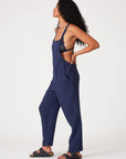 Cotton Oversized Sleeveless Racerback Jumpsuit