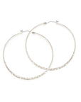 1.5" Hammered Hoop Earrings