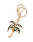Rhinestone Palm Tree Iconic Key Chain