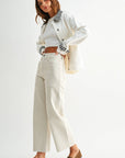 Sea Salt High Rise Utility Wide Leg
