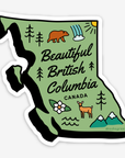 Beautiful British Columbia - provinces of Canada sticker
